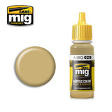 Ammo Mig Jimenez Acrylic 17ml Paint NEW IRAQUI ARMY SAND