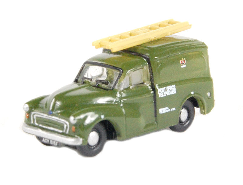 Oxford Diecast NMM007 Morris 1000 van in Post Office Telephones green N Gauge