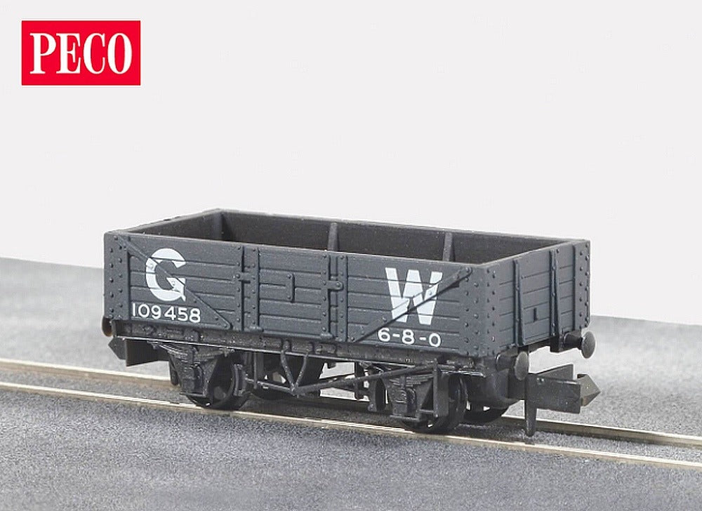 Peco NR-40W 5 Plank Mineral Wagon GW Dark Grey