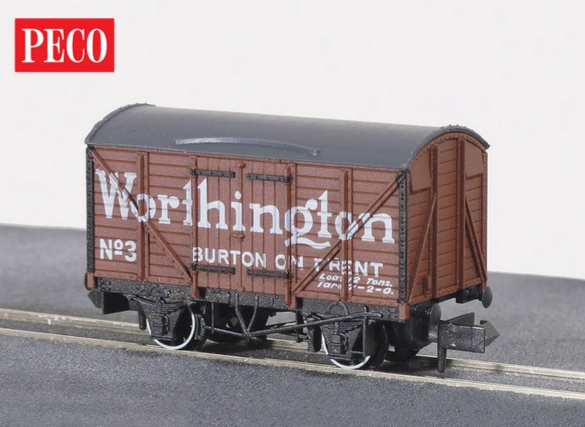 Peco NR-P130 10ft Box Van Worthington Brown