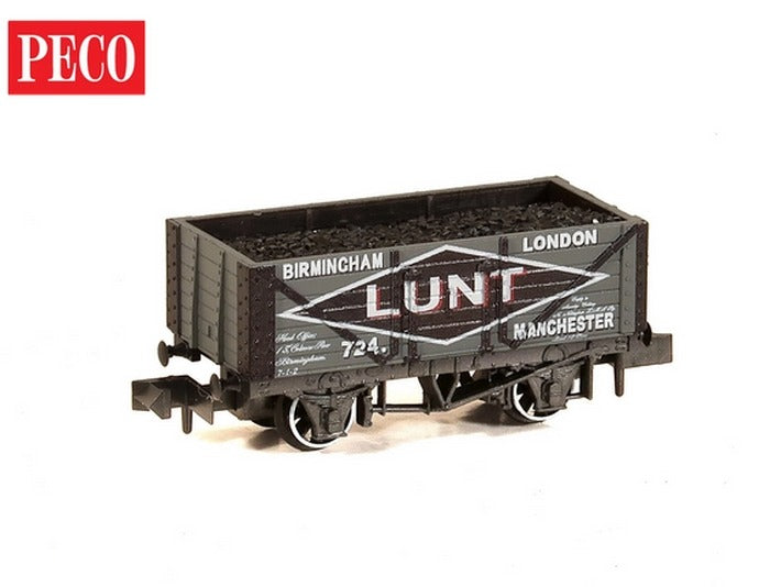 Peco NR-P424 7 Plank Coal Wagon Lunt 724 - N Gauge