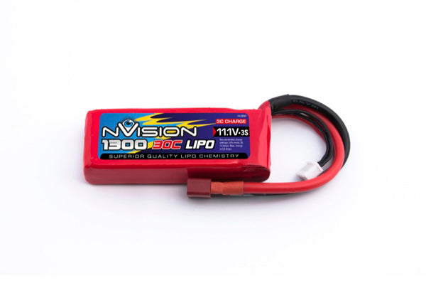 NVision NVISION LIPO 3S-11.1V-1300-30C (94.5x31.1x17.5/115g) - DEANS