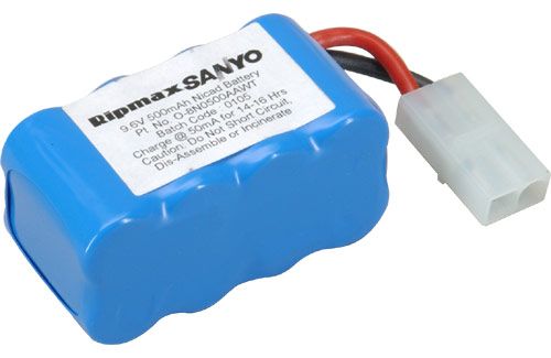 Ripmax Sanyo 9.6V 500 mAh Flight Pk 8K0500AAWT (Box 6)