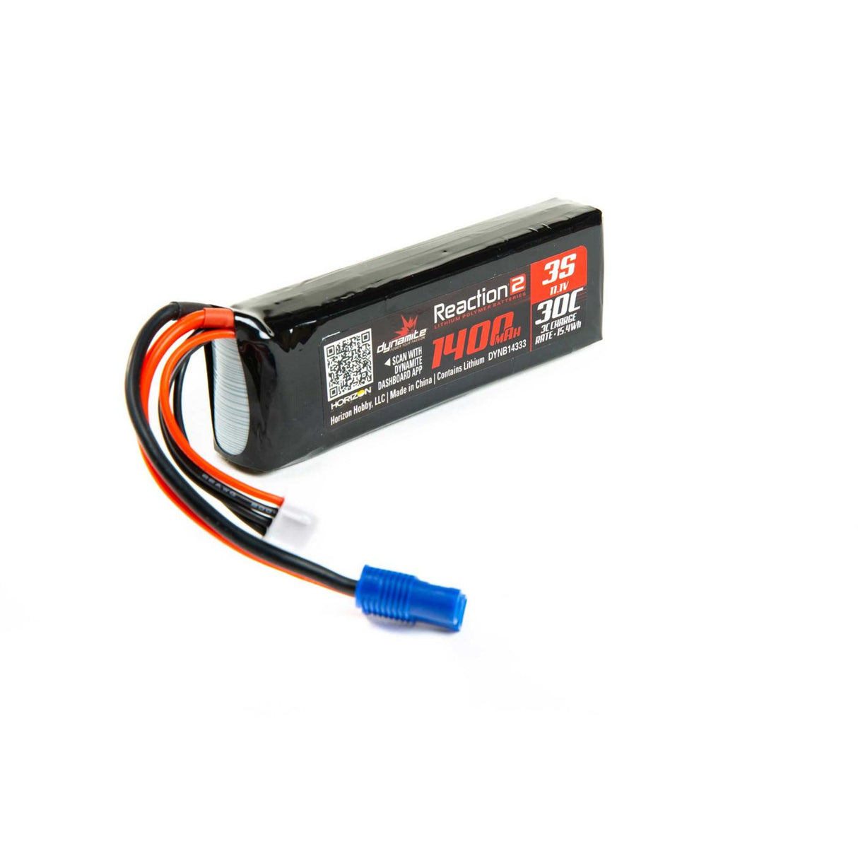 11.1V 1400mAh 3S 30C LiPoLong: EC3 Minis