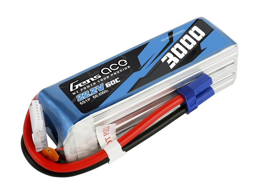 Li-Po 6S 22.V 3000mAh 60C with EC5