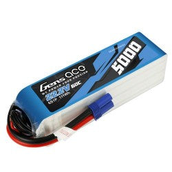 Li-Po 6S 22.2V 5000mAh 60C with EC5