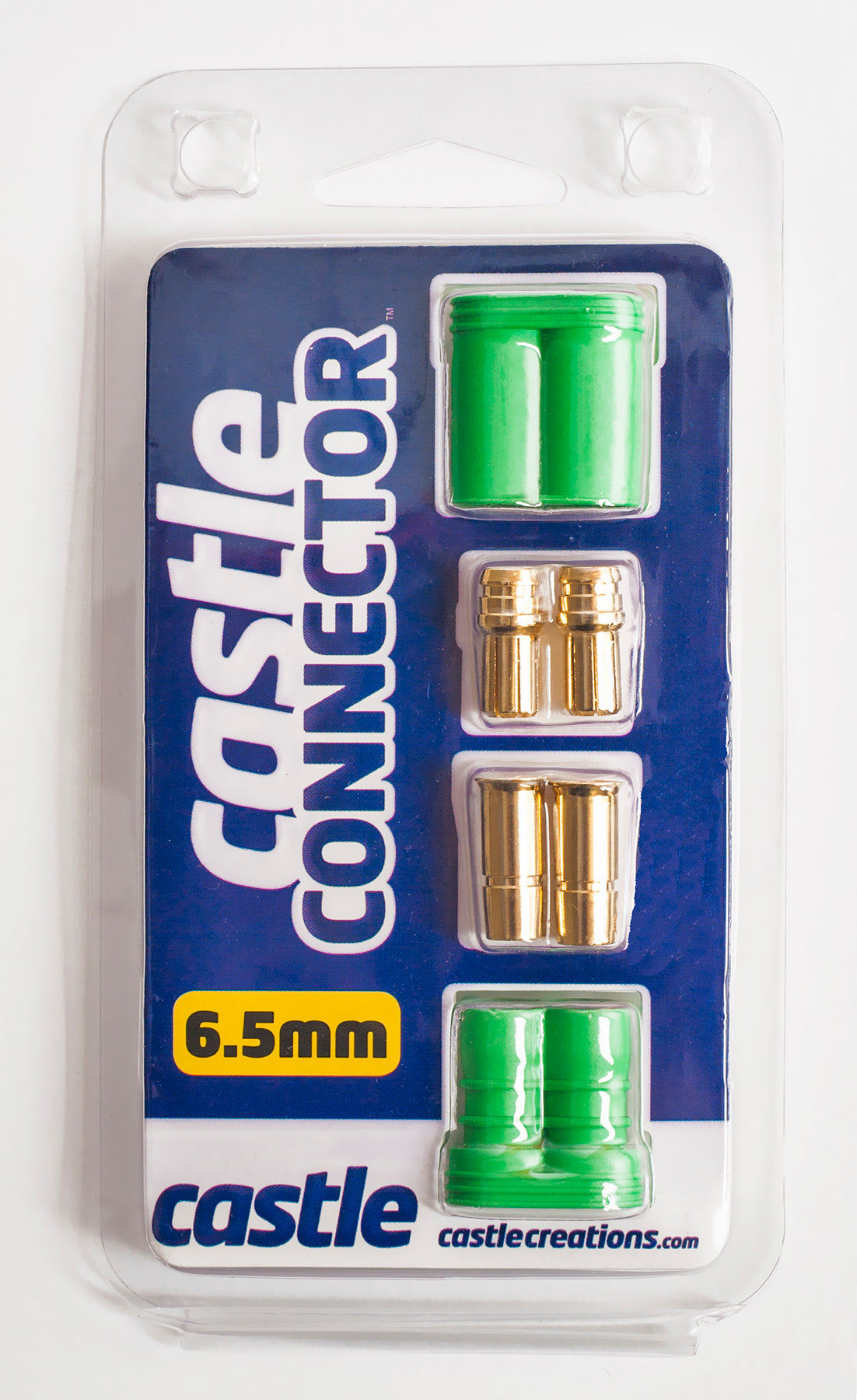 Castle 6.5 mm Polarized Bullet Connector 1pr