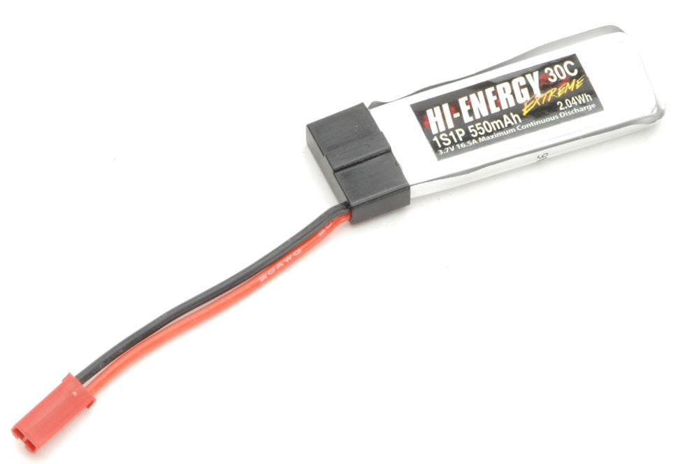 Hi-Energy 1S 550mAh 30C Li-Po