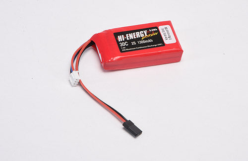 Hi-Energy 2S 1300mAh 30C Uni-RC Connector