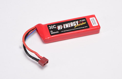Hi-Energy 2S 2200mAh 30C T-Type/Deans Connector