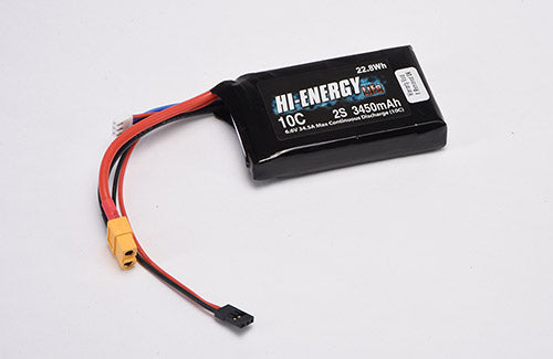 Hi-Energy 2S 3450mAh 10C XT60 Uni Connector