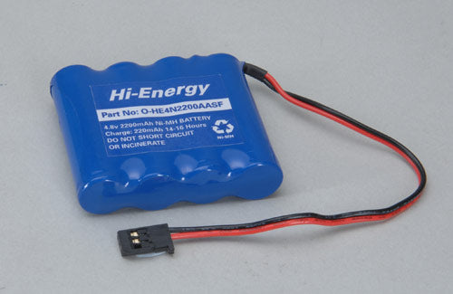 Hi-Energy 4.8V 2200mAh Ni-MH Rx Pk Flat