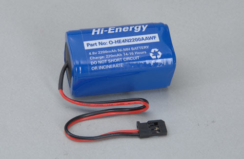 4.8V 2200mAh Ni-MH Rx Pk Square