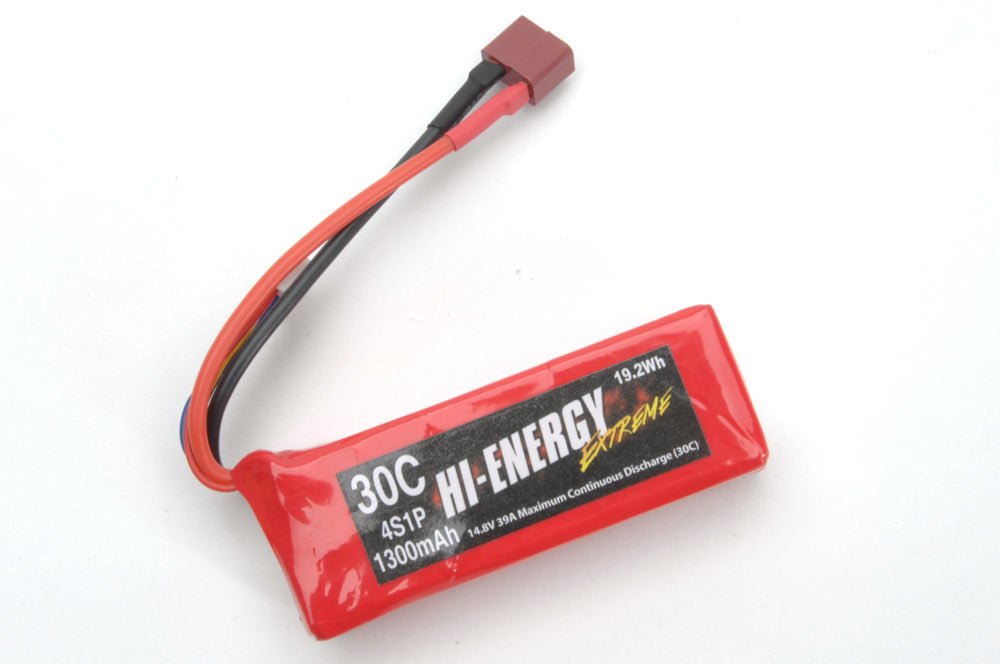 Hi-Energy 4S 14.8V 1300mAh 30C Li-Po Pack