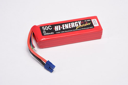 Hi-Energy Extreme 4S 3200mAh 50C EC3 Connector