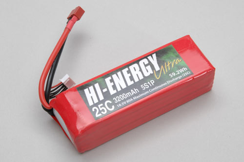 Hi-Energy 5S 3200mAh 25C Li-Po