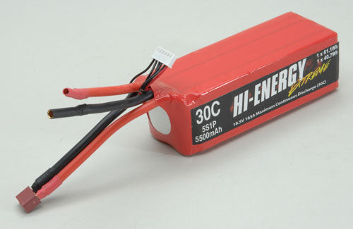 Hi-Energy Extreme 5S 5500mAh 30C Li-Po