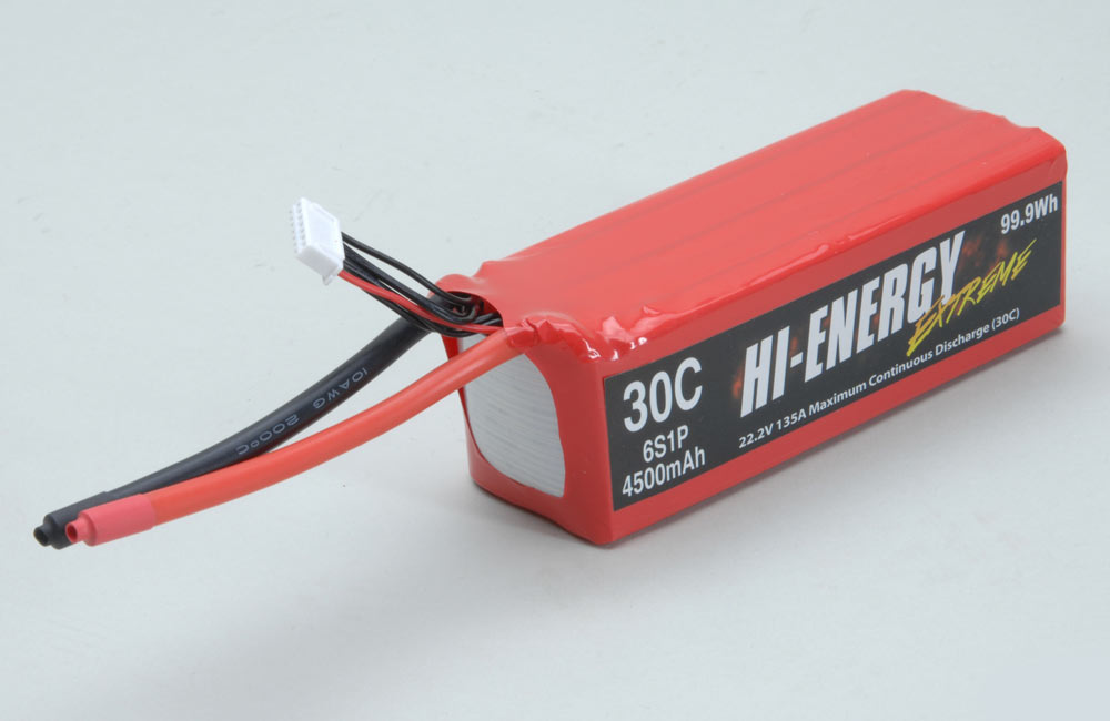 Hi-Energy Extreme 6S 4500mAh 30C Li-Po