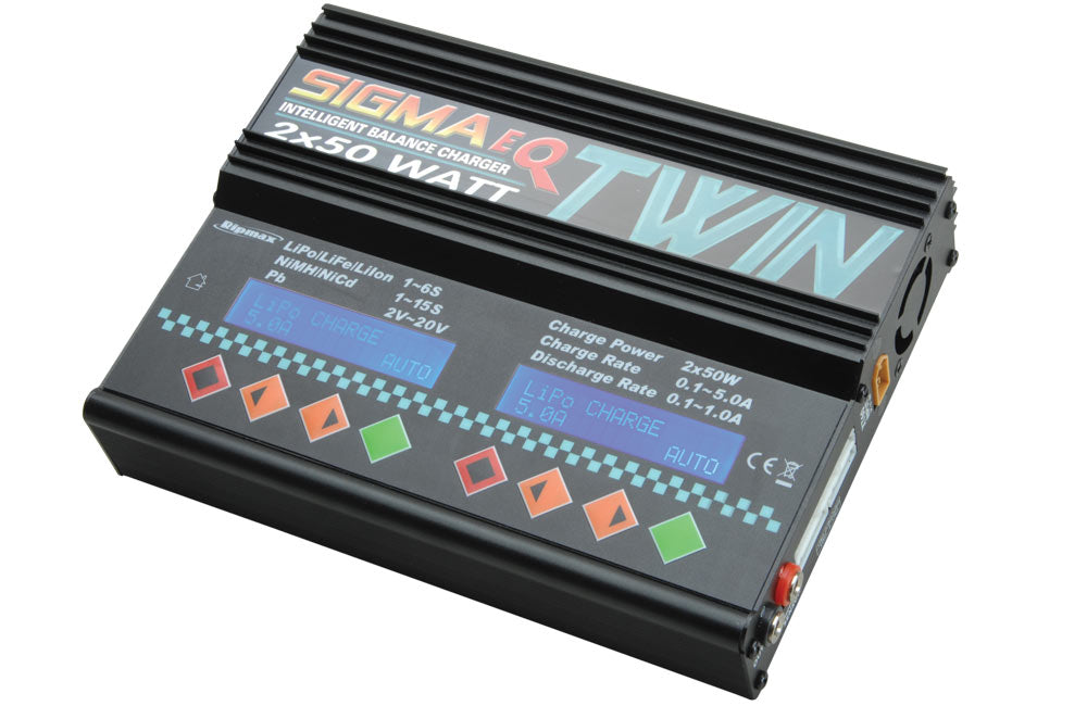 Sigma EQ Twin AC/DC Charger (2x 50W)