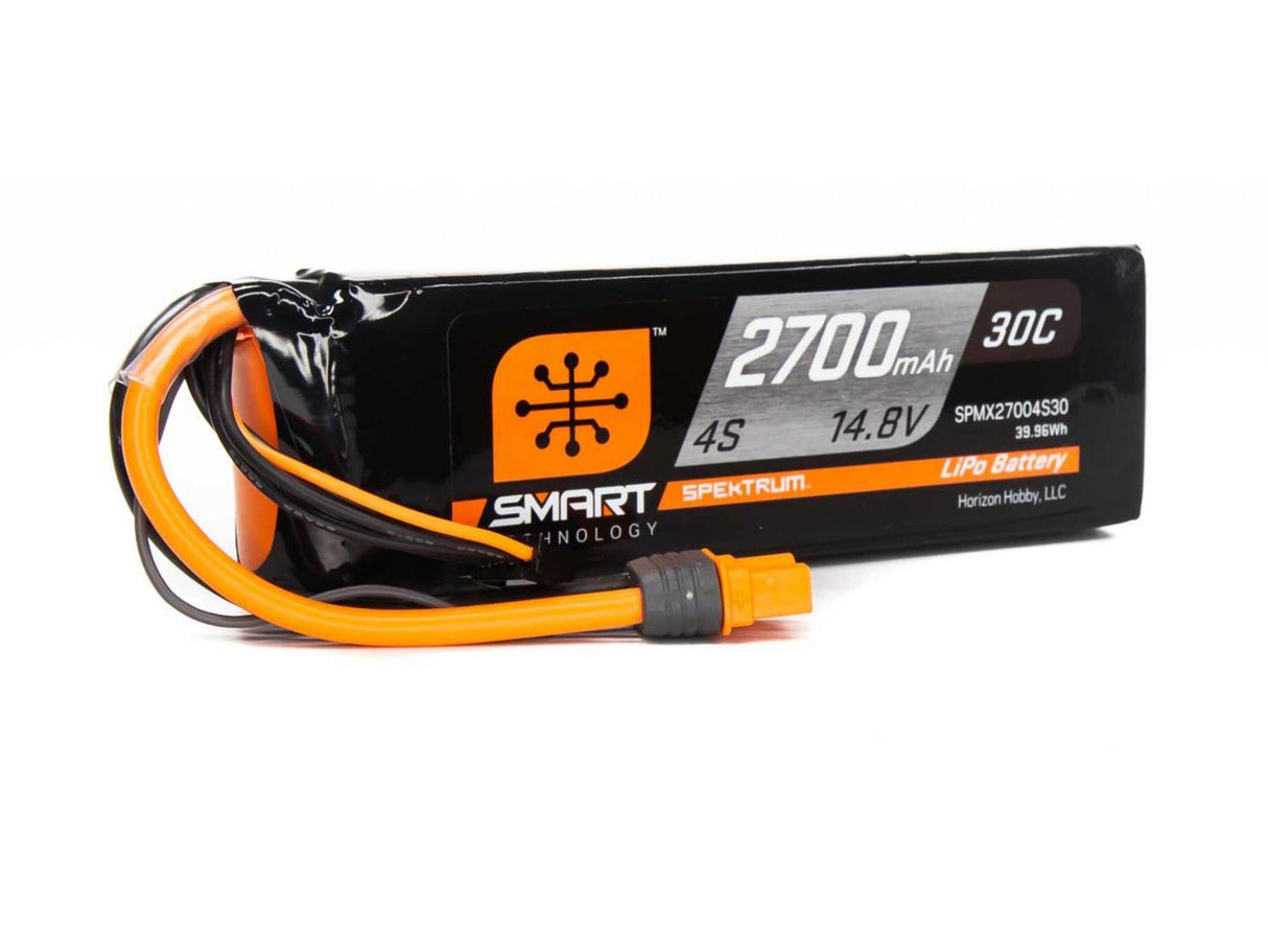 2700mAh 4S 14.8V Smart LiPo Battery 30C; IC3