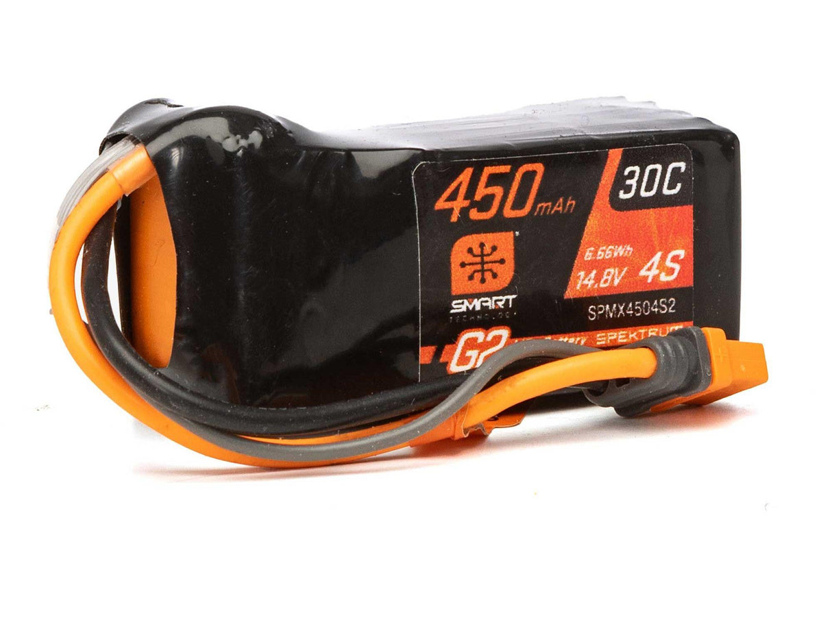 450mAh 4S 14.8V 30C Smart G2 LiPo Battery: IC2