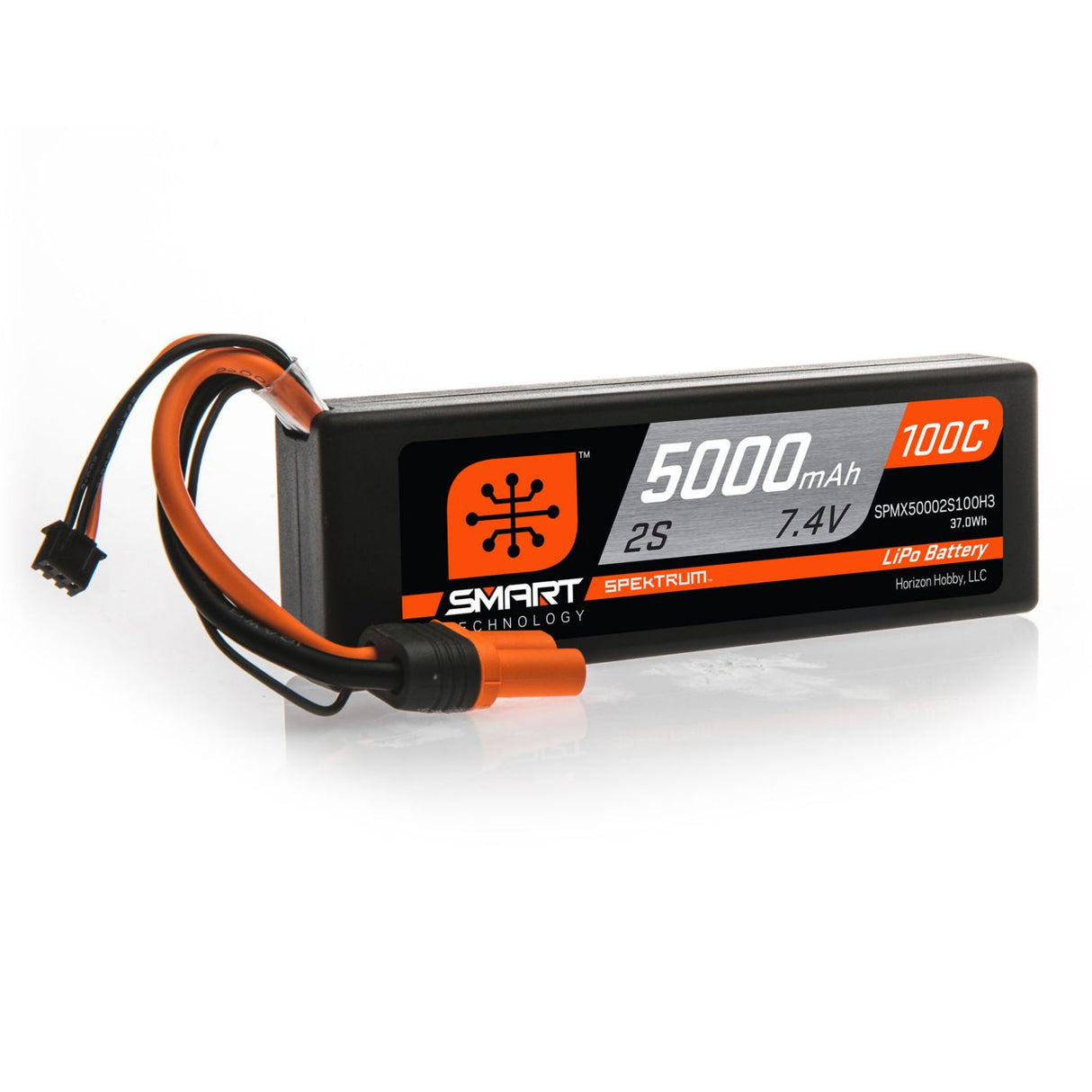 5000mAh 2S 7.4V 100C Smart LiPo Hardcase; IC3