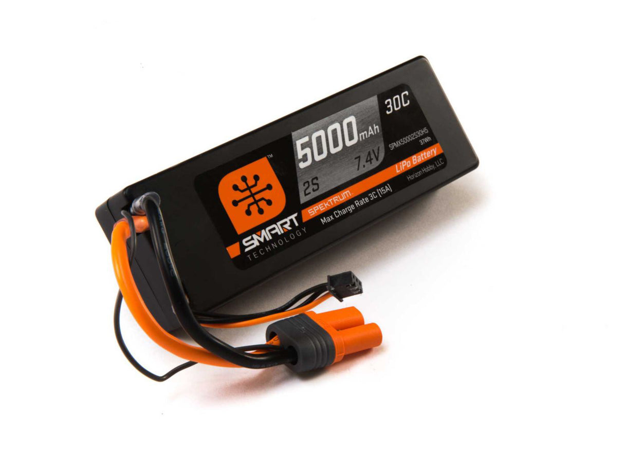 5000mah 2S 7.4V Smart LiPo 30C; Hardcase  IC5