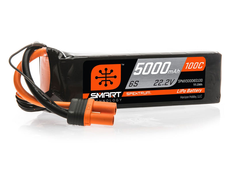 5000mAh 6S 22.2V 100C Smart LiPo Battery; IC5