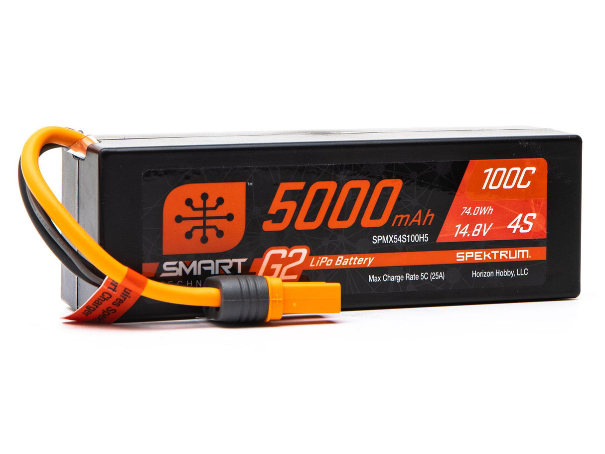 14.8V 5000mAh 4S 100C Smart G2 Hardcase LiPo Battery: IC5