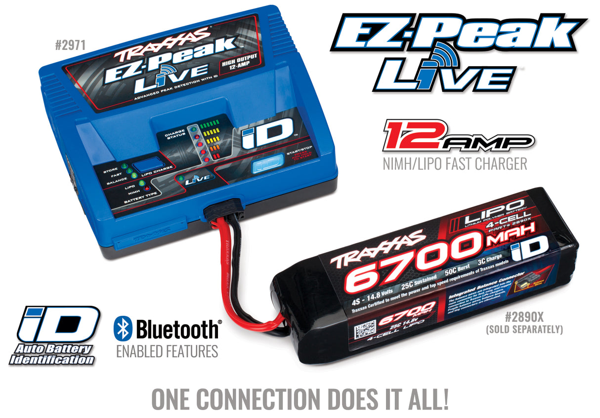 EZ Peak Live 100W NiMH/LiPo Bluetooth ID Charger