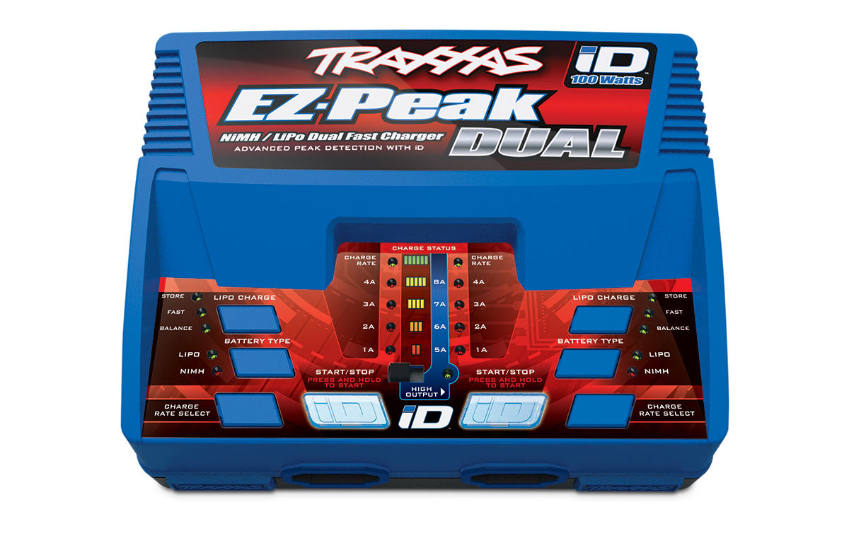 EZ Peak Plus Dual Charger 100W NiMH/LiPo ID (UK)