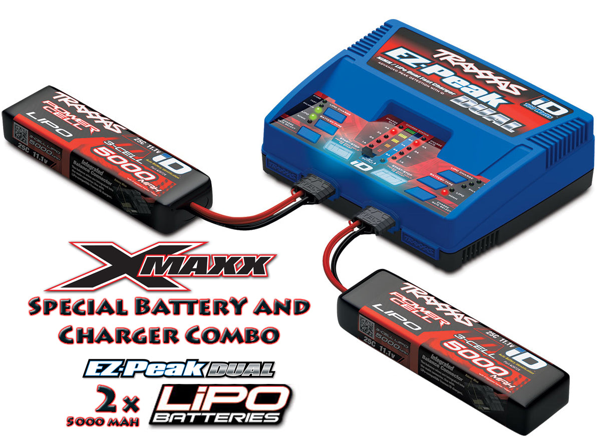 iD Completer Pack with 1x EZ-Peak Dual Charger & 2x LiPo 3S 5000mAh Battery