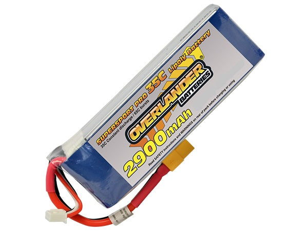 Overlander 2900mAh 22.2V 6S 35C Supersport Pro Lipo Battery