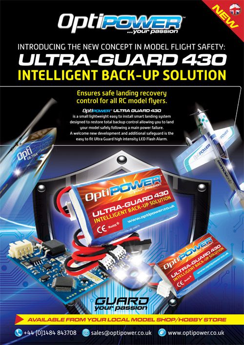 OPTIPOWER ULTRA Guard 430 Super COMBO (inc light and Battery) OptiGuard OPRUS2S-L