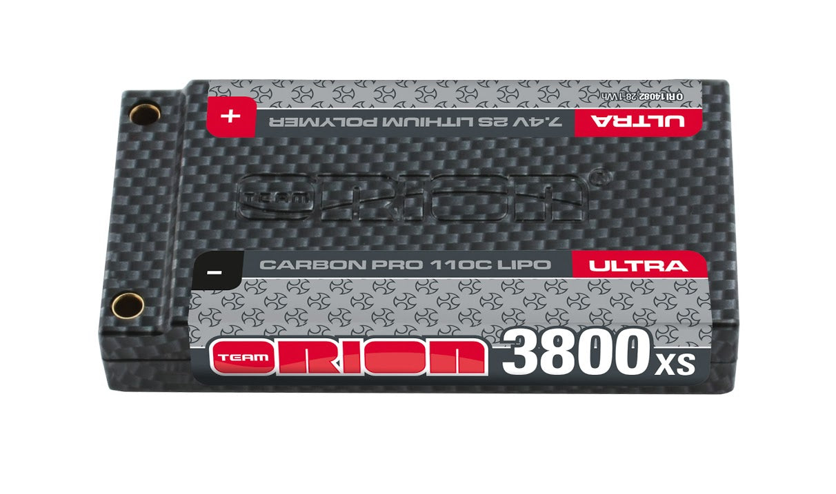 Orion CARBON PRO XS SHORTY ULTRA 3800-110C-7.4V LIPO BATTERY (155g)