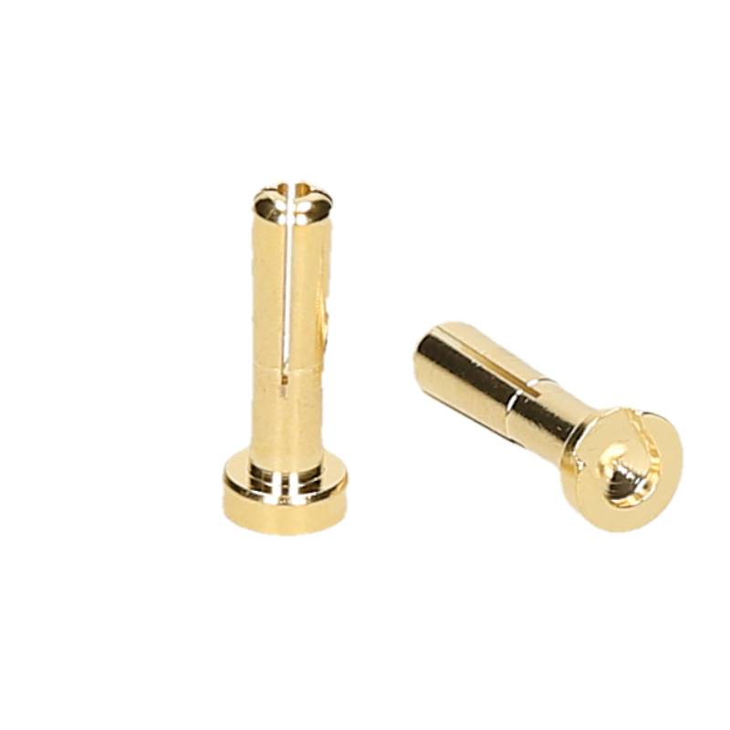 Orion GOLD PLUG 5MM MALE (2) LOW PROFILE