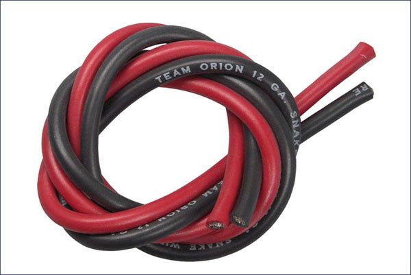 Orion SILICONE WIRE BLACK/RED 12AWG
