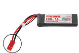 Orion ORION LIPO 2S-1300-7.4V-50C -L97xW31xH15.5/91g- JST