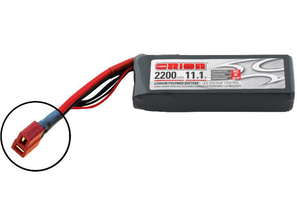 Orion ORION LIPO LED 3S-2200-11.1V-50C -L108xW35xH27/185g- DEANS