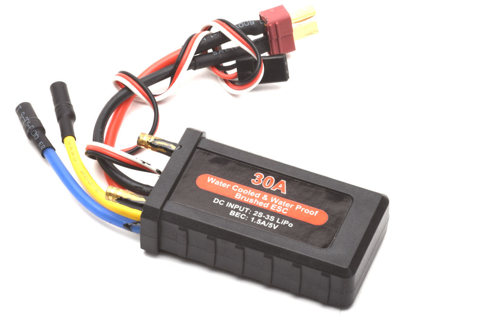 30A Waterproof Brushed ESC w/BEC