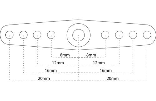 Alum. Servo Arm M2 Full JR