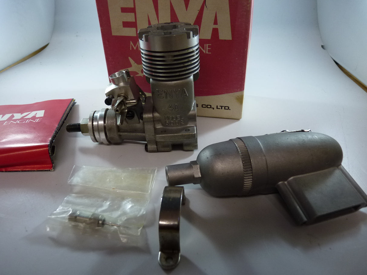 Enya 40 TV Glow engine with silencer NIB