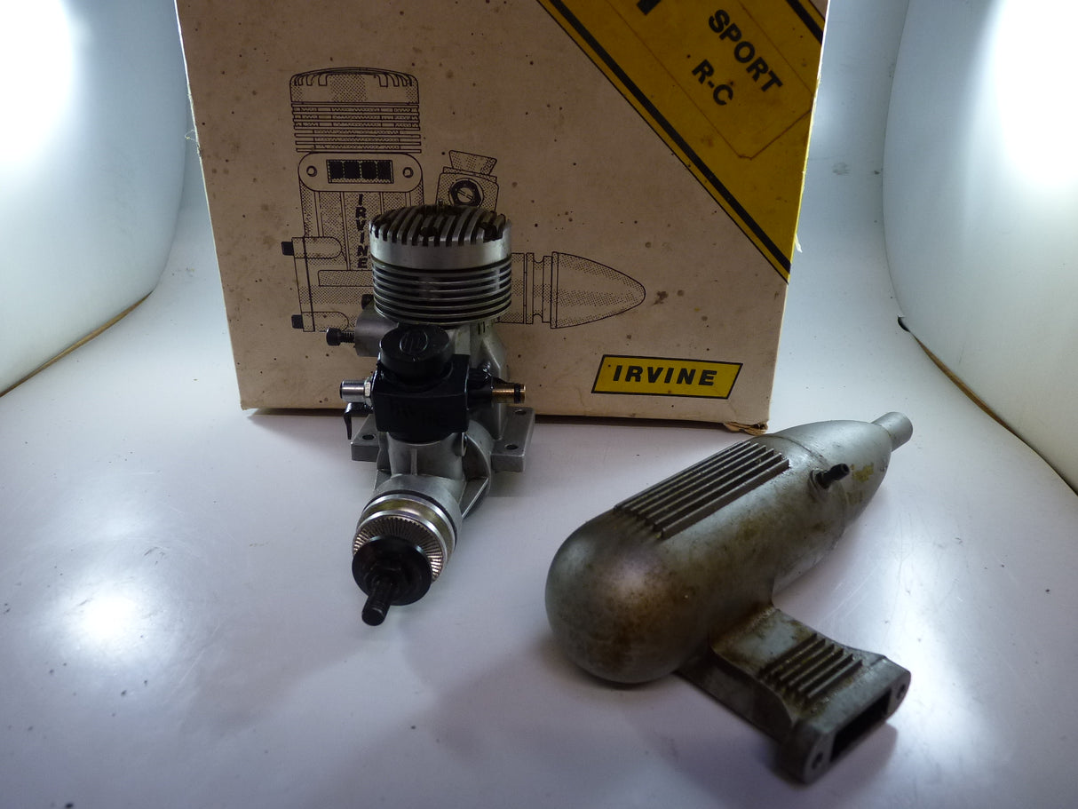 Second Hand Irvine 61 Ringed no needle engine for spares with silencer