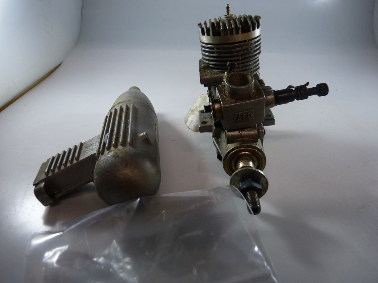 Second Hand Engine ASP 40 Aero with Silencer (BOX 63)