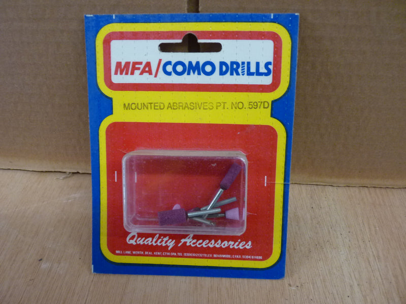 MFA/COMO DRILLS Mounted Abrasives ptno.597D