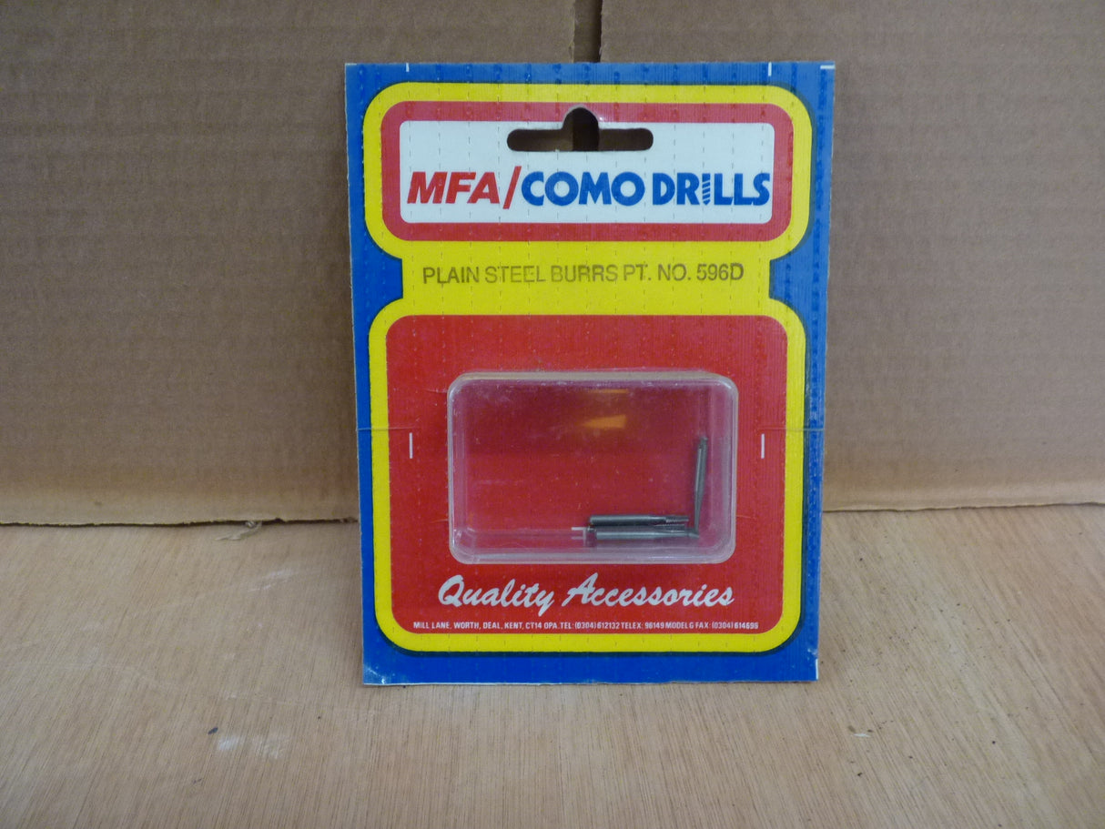 MFA/COMO DRILLS Plain Steel Burrs No.596D