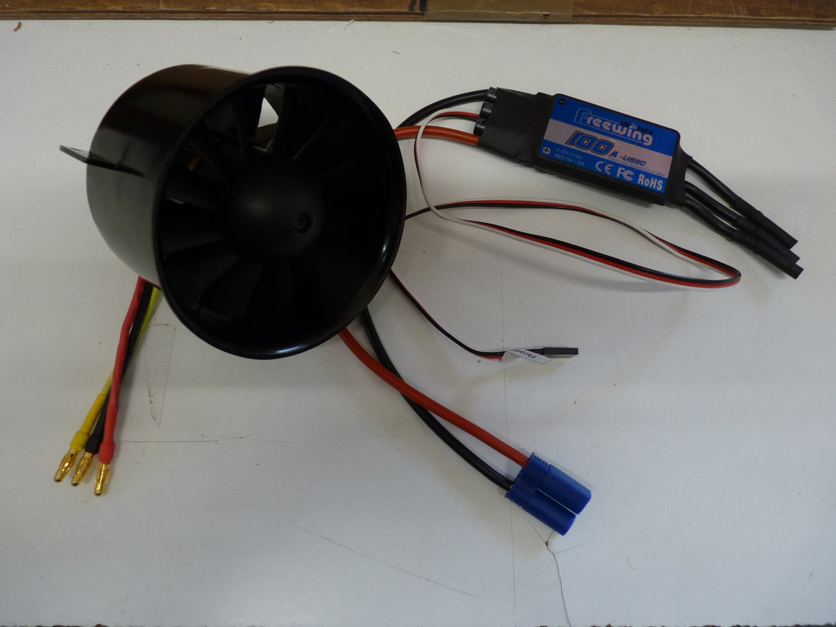 Freewing 80mm Ducted Fan Motor 100Amp ESC UBEC 5V