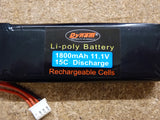 TOPGUN Park-Flite Lipo 11.1v 1800mAh 15C (STRATUS/ROOKIE)