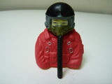 1:7  bust Jet pilots  Fully Painted In Red Suit With Mask Hose