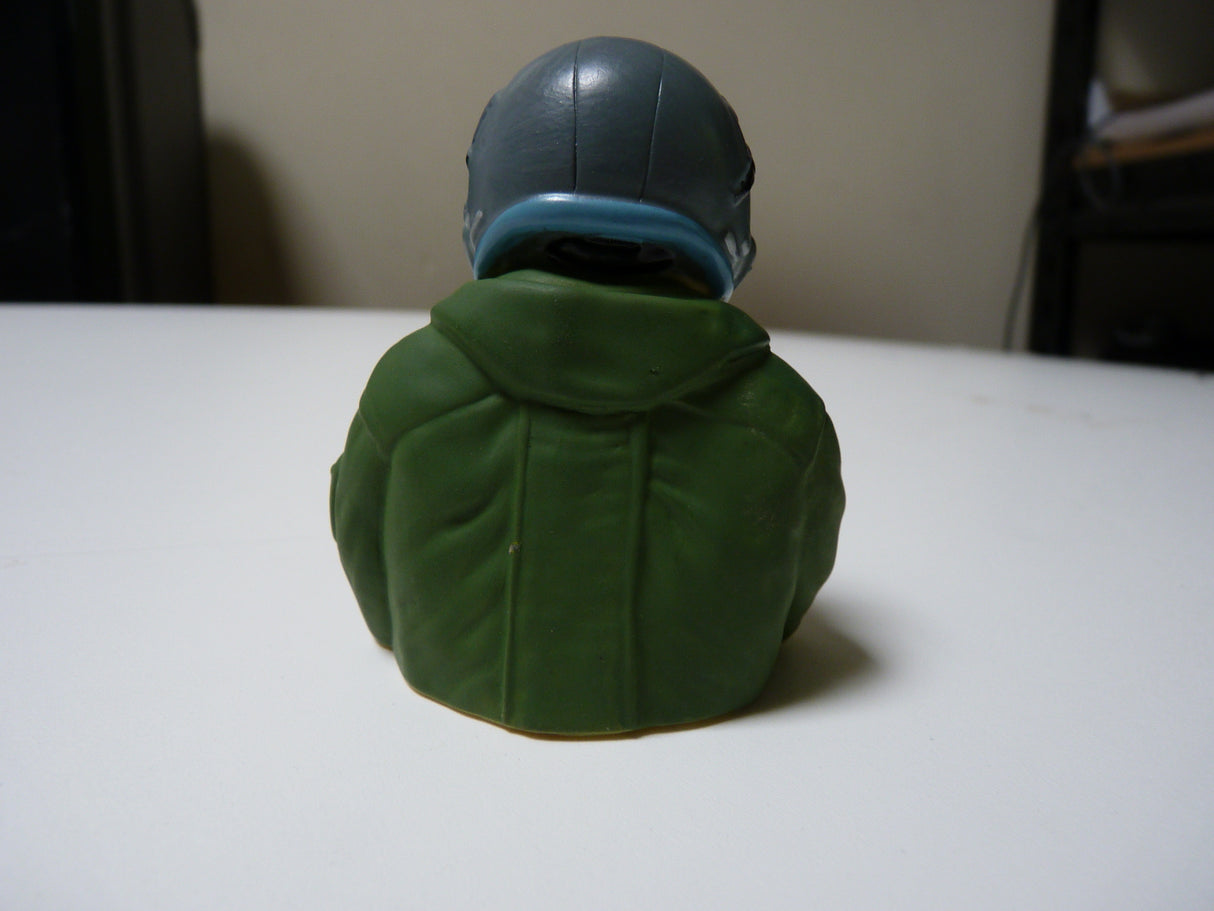 1:7 Scale Jet pilot bust -  Fully Painted In Green Suit With Mask and Hose